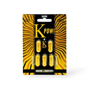 K Shot K Pow Kratom + Cordyceps Capsules