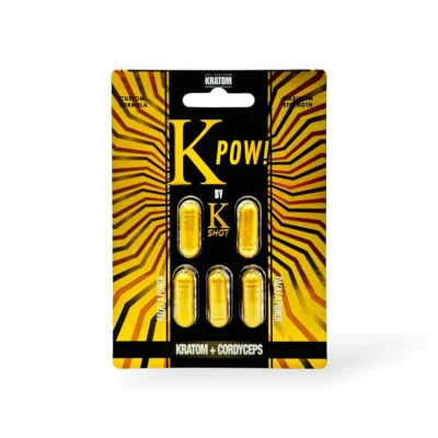 K Shot K Pow Kratom + Cordyceps Capsules